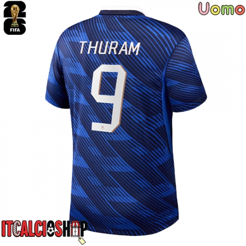 Francia Marcus Thuram #9 Prima Maglia Mondiali 2026 Manica Corta